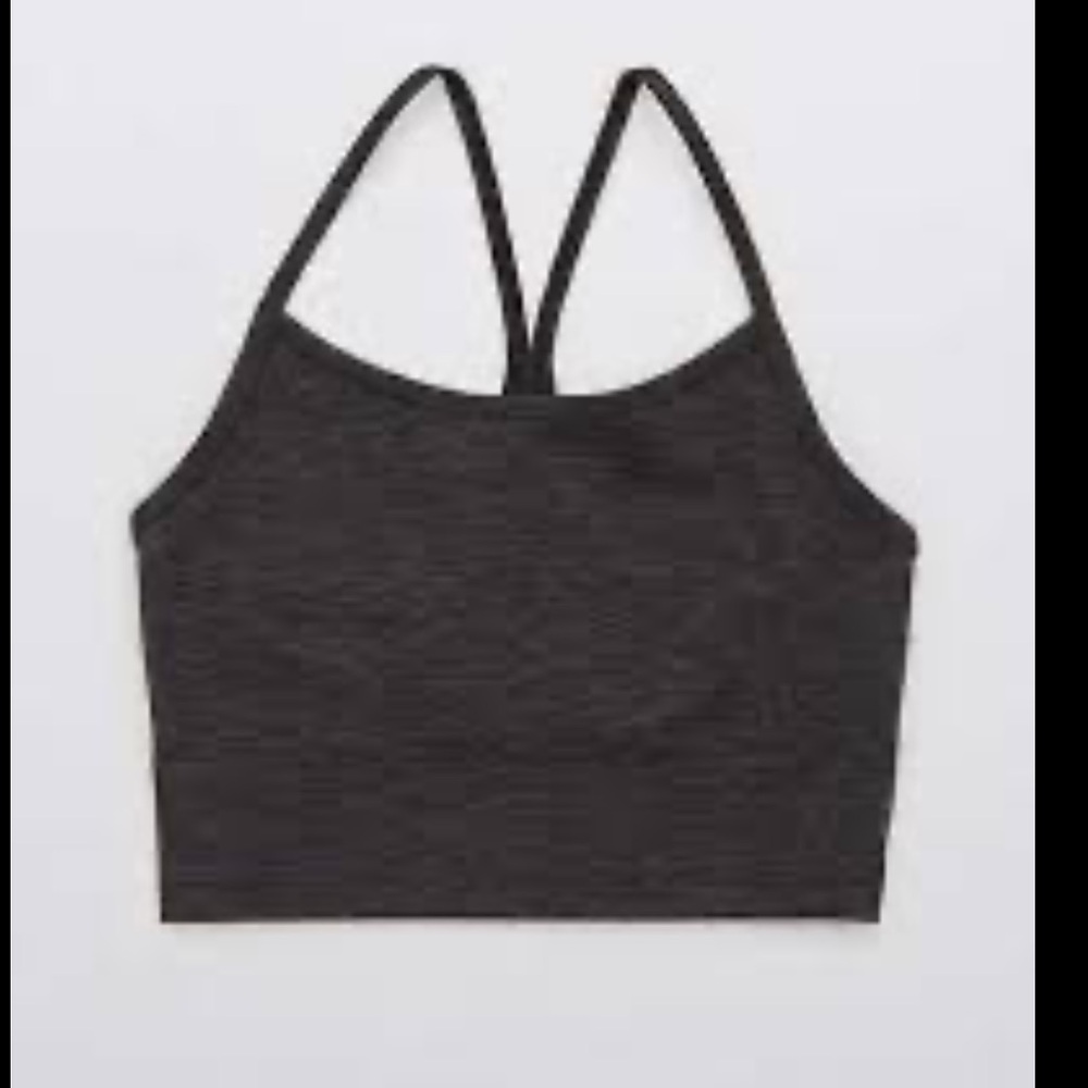 Aerie OFFLINE THE HUGGER LONGLINE RACERBACK SPORTS BRA